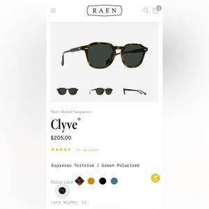 Raen Clyve Tortoise Round Sunglasses